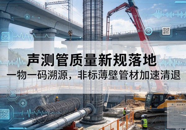 三水声测管质量新规落地，一物一码溯源，非标薄壁管材加速清退